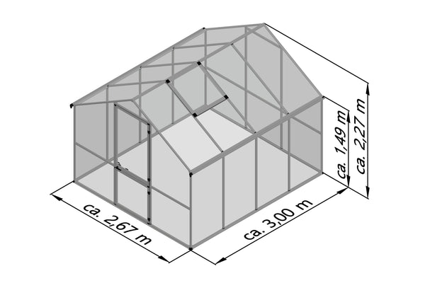 Luna Polycarbonate Greenhouse